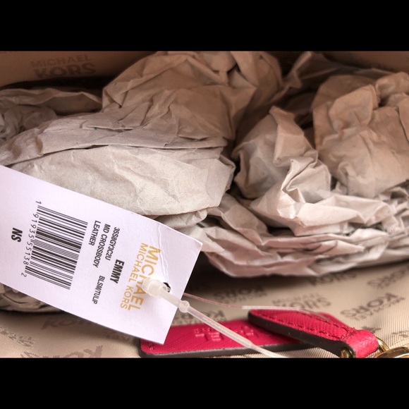 Michael Kors Emmy Pink Floral Crossbody Small - Picture 8 of 8